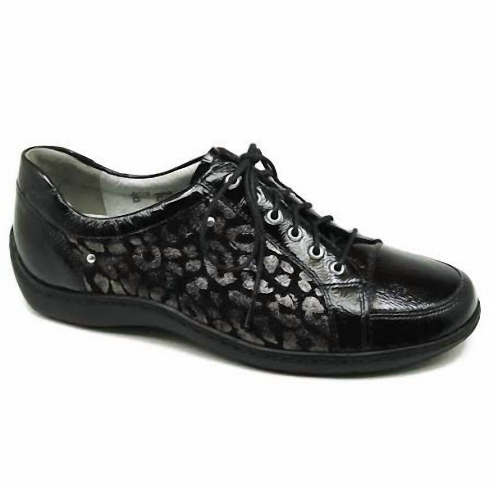 NEW WALDLAUFER women's janina walking shoe in black